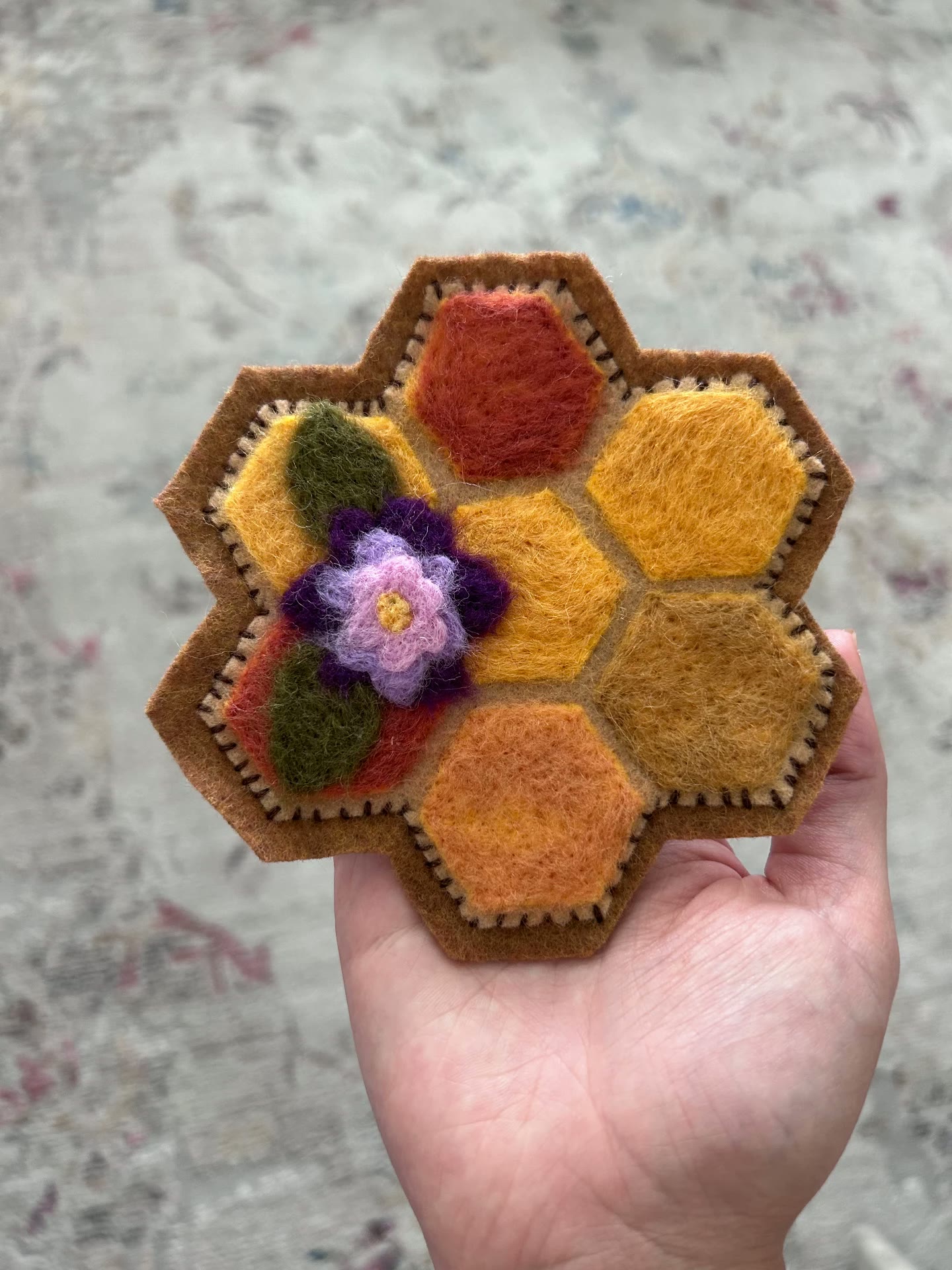 Hand-felted wool artwork by The Felted Fairy — Previously Sold