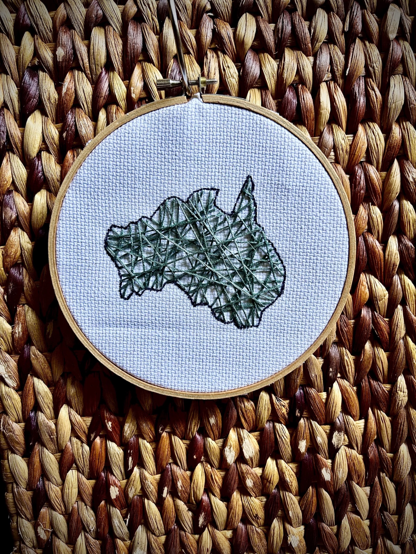 Stitched Australia Hoop