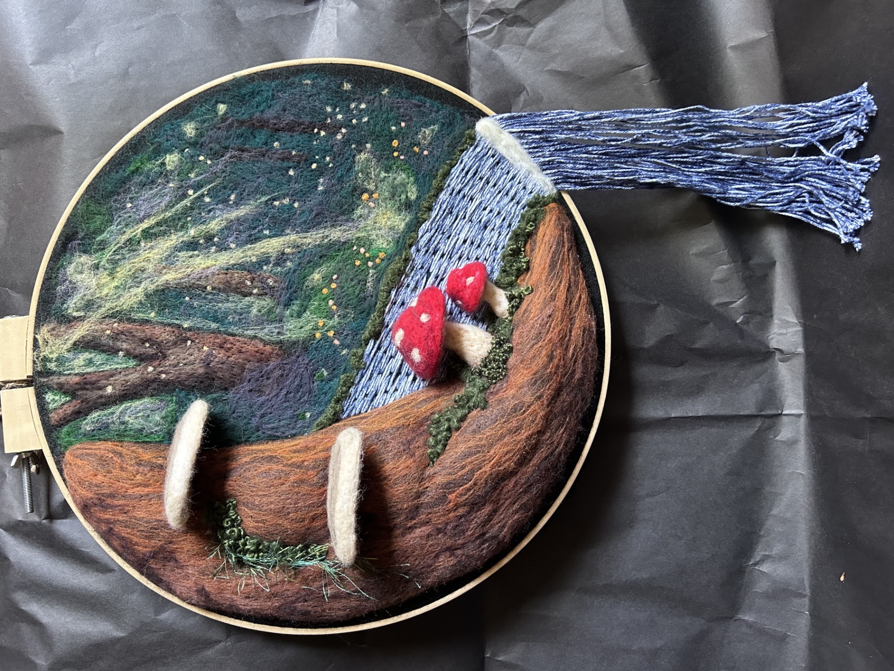 Hand-felted wool artwork by The Felted Fairy — Available