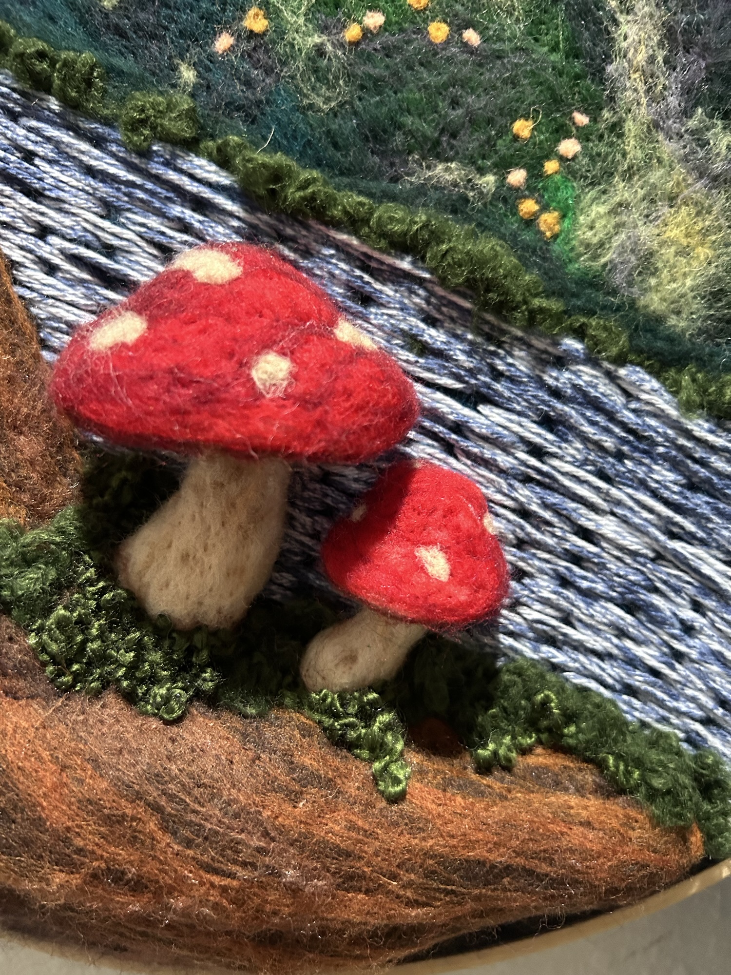 Hand-felted wool artwork by The Felted Fairy — Available